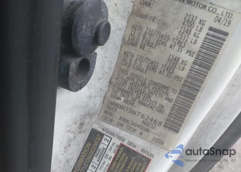 2019 Nissan Frontier S z USA, uszkodzony, nr VIN 1N6BD0CT3KN762468